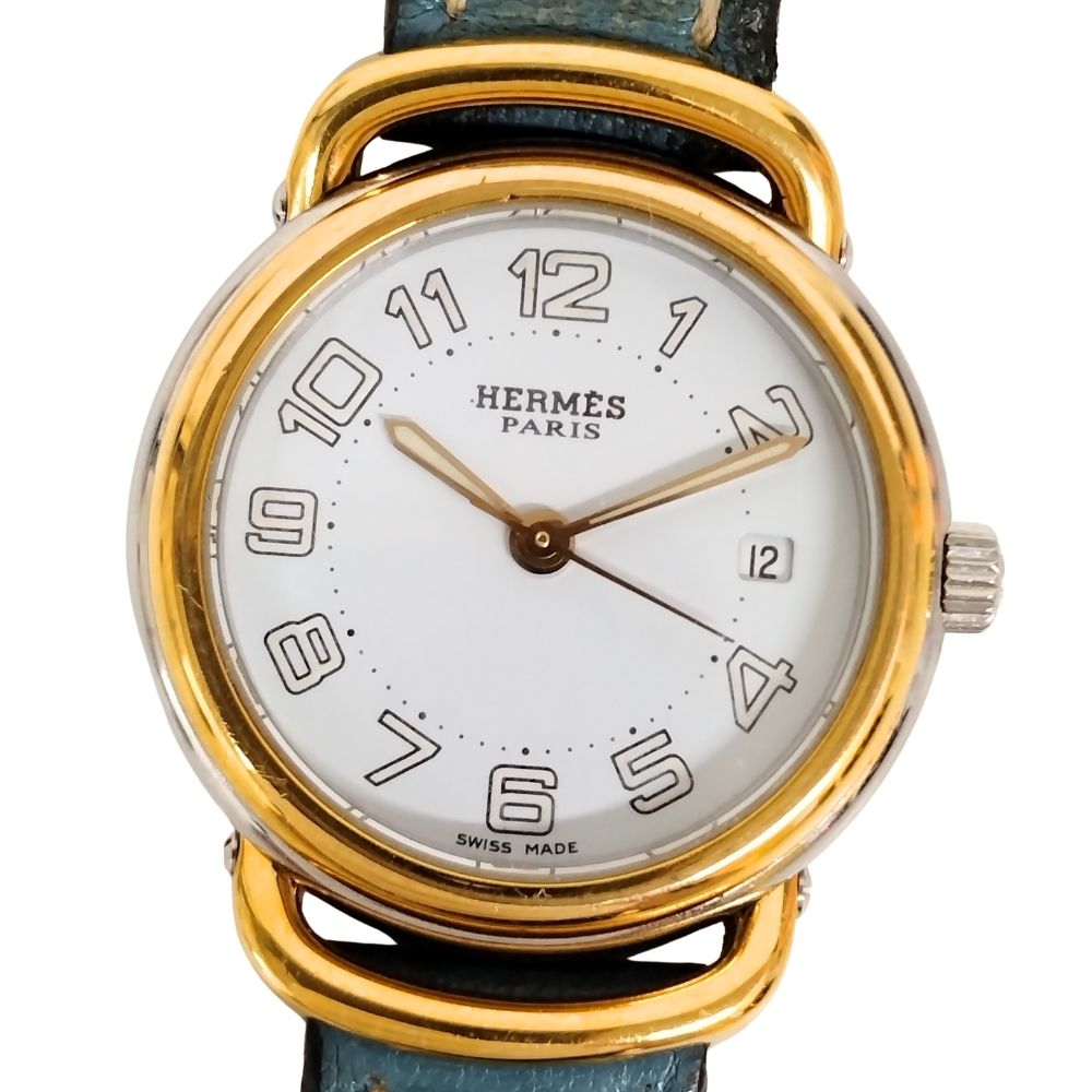 楽天市場】【ウォッチ】HERMES エルメス プルマン ホワイト文字