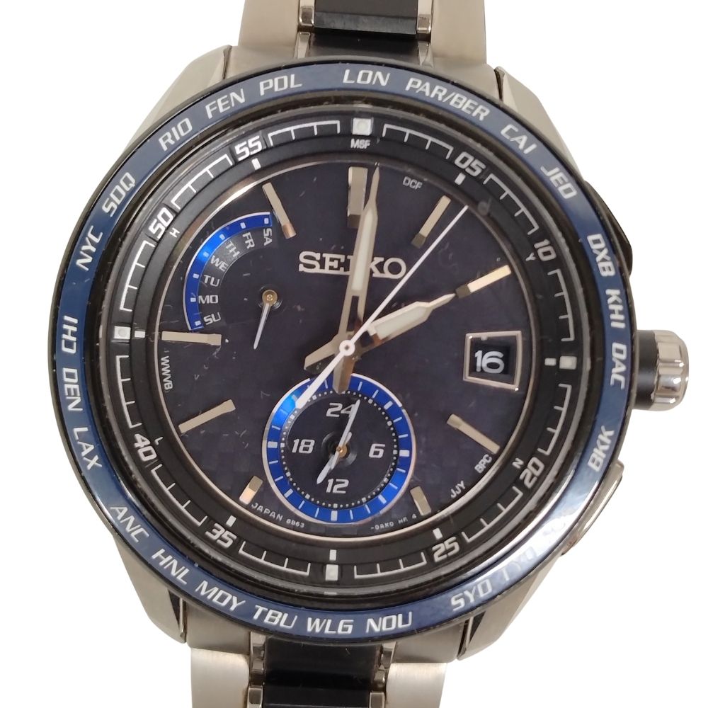 セイコー ブライツ 8B43-OAAO メンズ ソーラー電波 Yahoo!オークション - 稼働品 セイコー SEIKO ブライツ 8B43