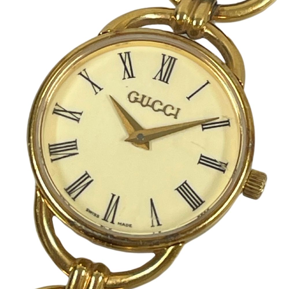GUCCI腕時計 キオド ⟡.·*.極美品⟡.·*. GUCCI グッチ 120 トルナヴォーニ 4Pダイヤモンド 腕時計