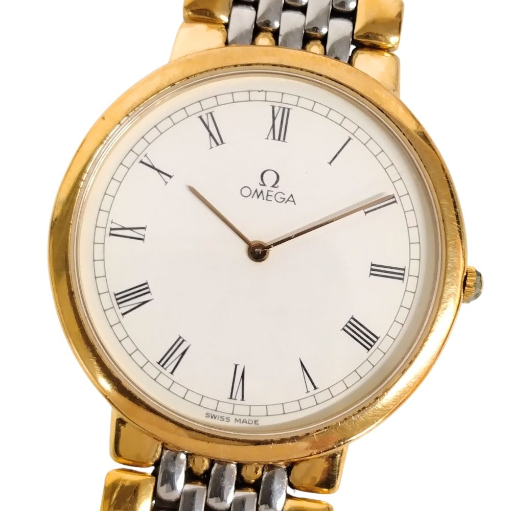 OMEGA オメガ デビル 1332 QZ シルバー文字盤 デイト ラウンド 12410026_1.jpg