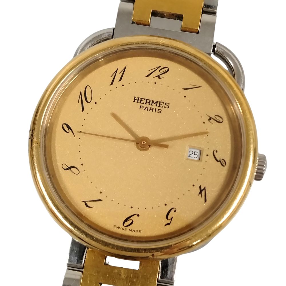 土日限定特価！　HERMES Arceau クォーツ時計 腕時計 《アルソー》 43 mm | Hermès - エルメス-公式サイト