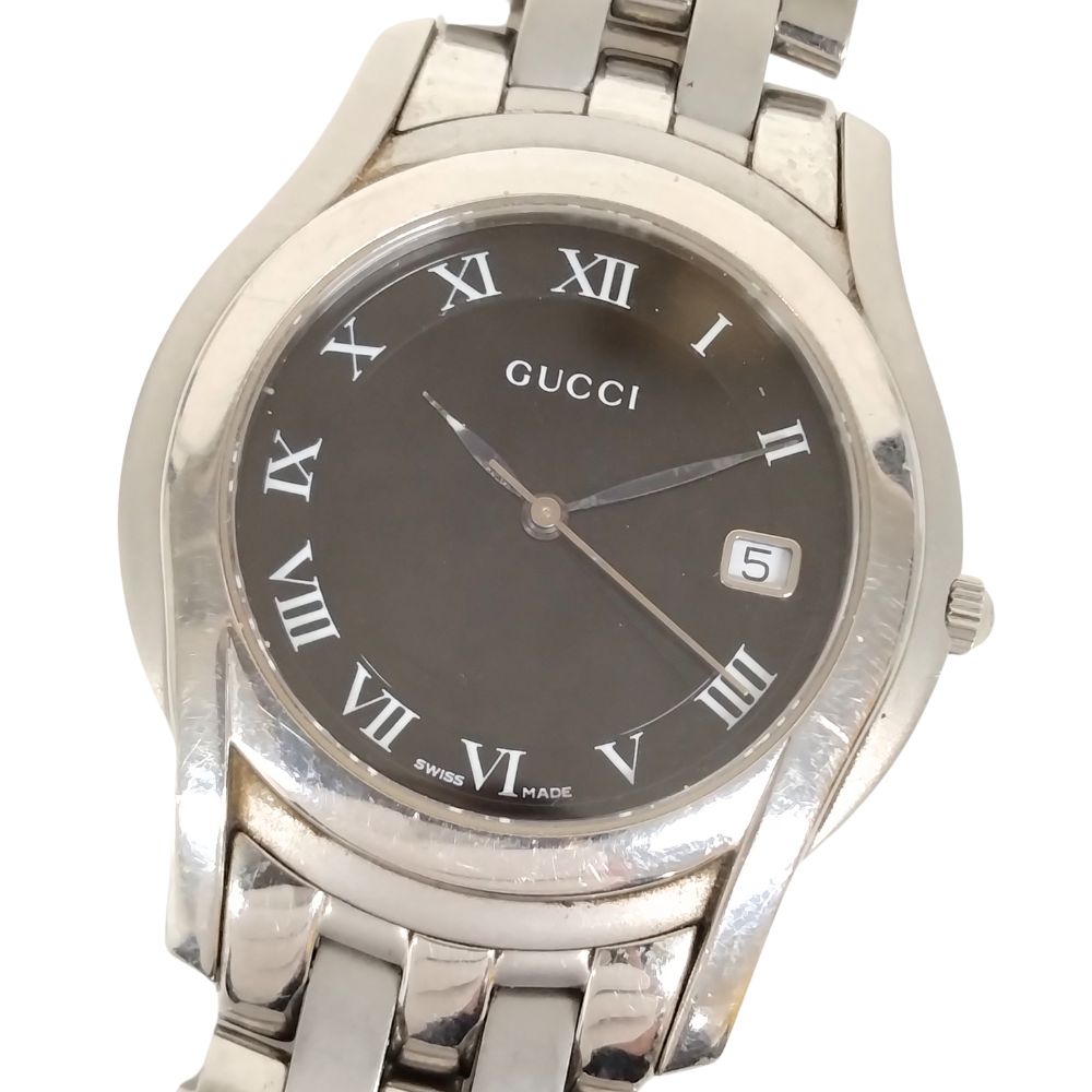 楽天市場】【ウォッチ】GUCCI グッチ ブラック文字盤 デイト メンズ QZ