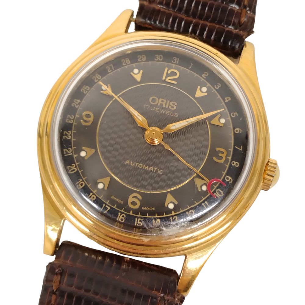 楽天市場】☆良品【ORIS】オリス ポインターデイト 7400 裏スケ