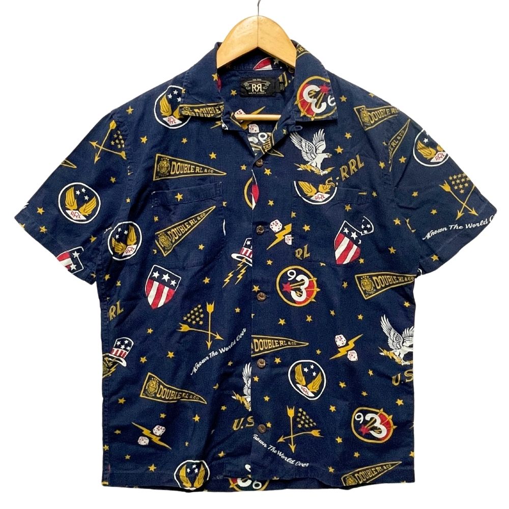 【極美品】RRL Print Woven Camp Shirt アロハシャツ M 極美品】RRL Print Woven Camp Shirt アロハシャツ M - メルカリ