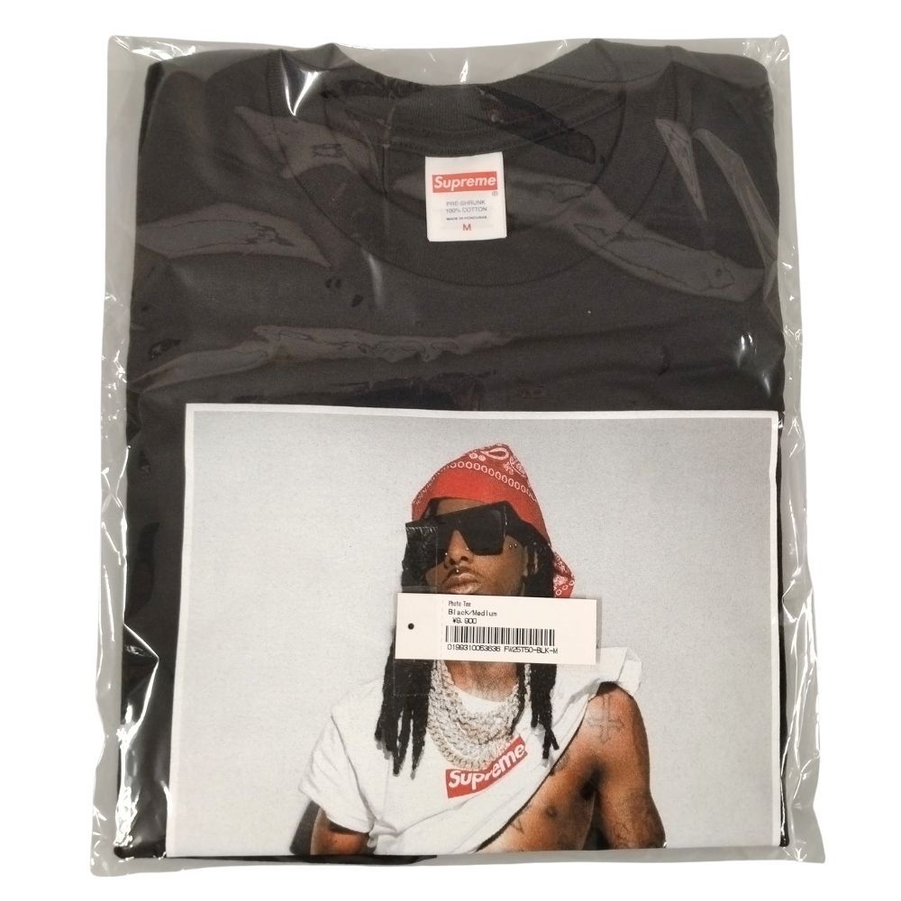 SUPREME シュプリーム 25AW Playboi Carti Photo Tee フォト プリント 半袖Ｔシャツ ブラック サイズ M 正規品 / 45069【中古】
