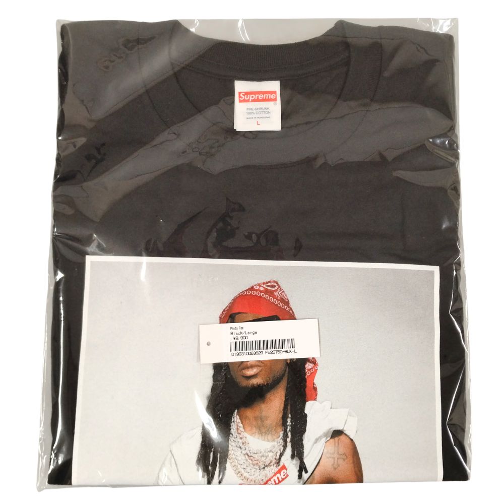 SUPREME シュプリーム 25AW Playboi Carti Photo Tee フォト プリント 半袖Ｔシャツ ブラック サイズ L 正規品 / 45074【中古】