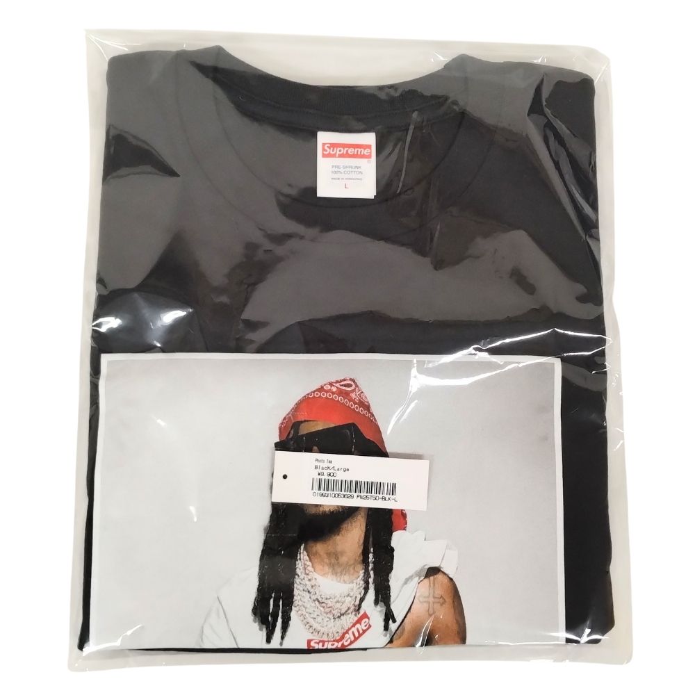 SUPREME シュプリーム 25AW Playboi Carti Photo Tee フォト プリント 半袖Ｔシャツ ブラック サイズ L 正規品 / 45077【中古】