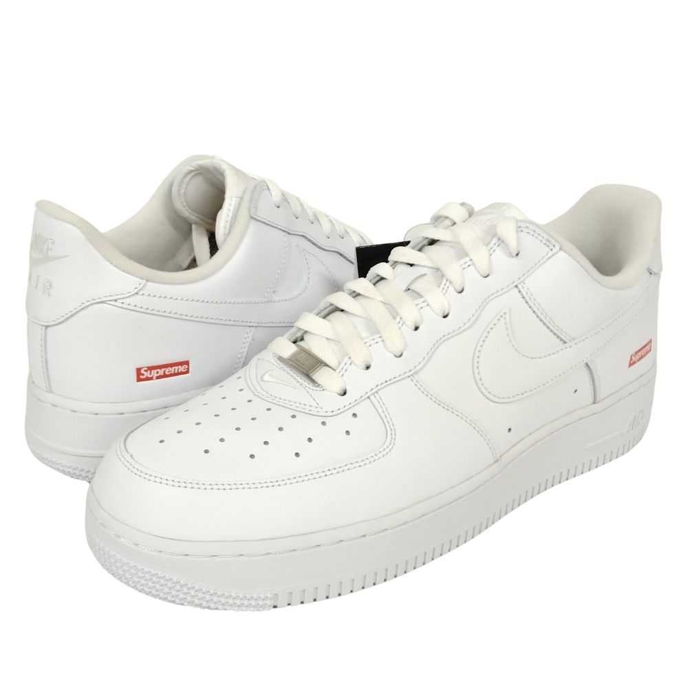 SUPREME×NIKE CU9225-100 AIR FORCE 1 LOW SP 空軍 シューズ 白いこと 大きさUS11.5\u003d29.5糎 置き目品 / 29112【中古】