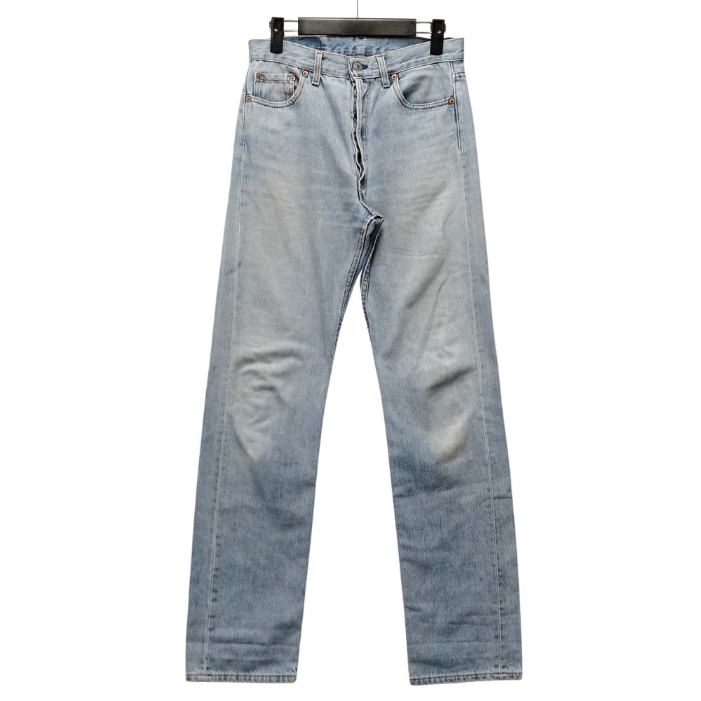 リーバイス 501 USA製 リーバイス USA製 501 革パッチ White OAK 黒カン【W33】濃紺