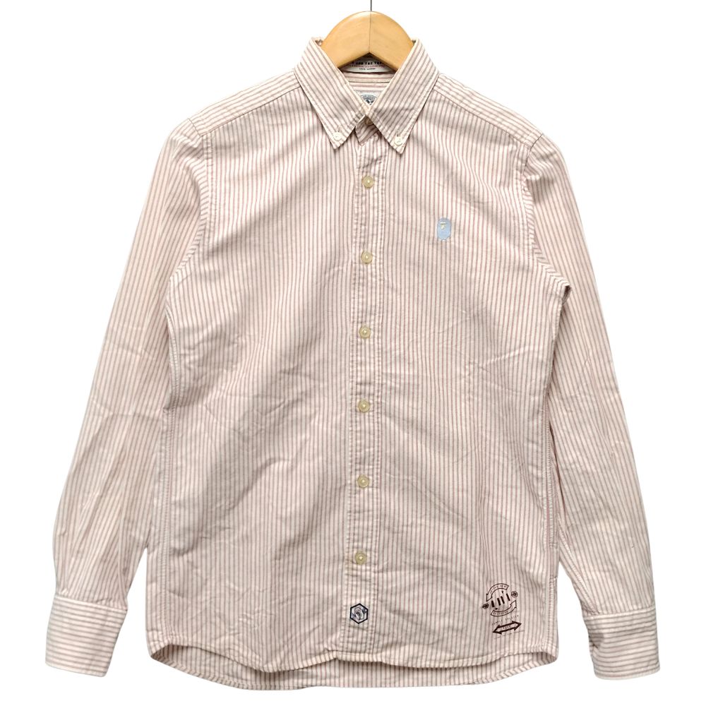 A BATHING APE アベイシングエイプ ラガーシャツ A BATHING APE 中古 アベイシングエイプ ベイプ BAPE 長袖