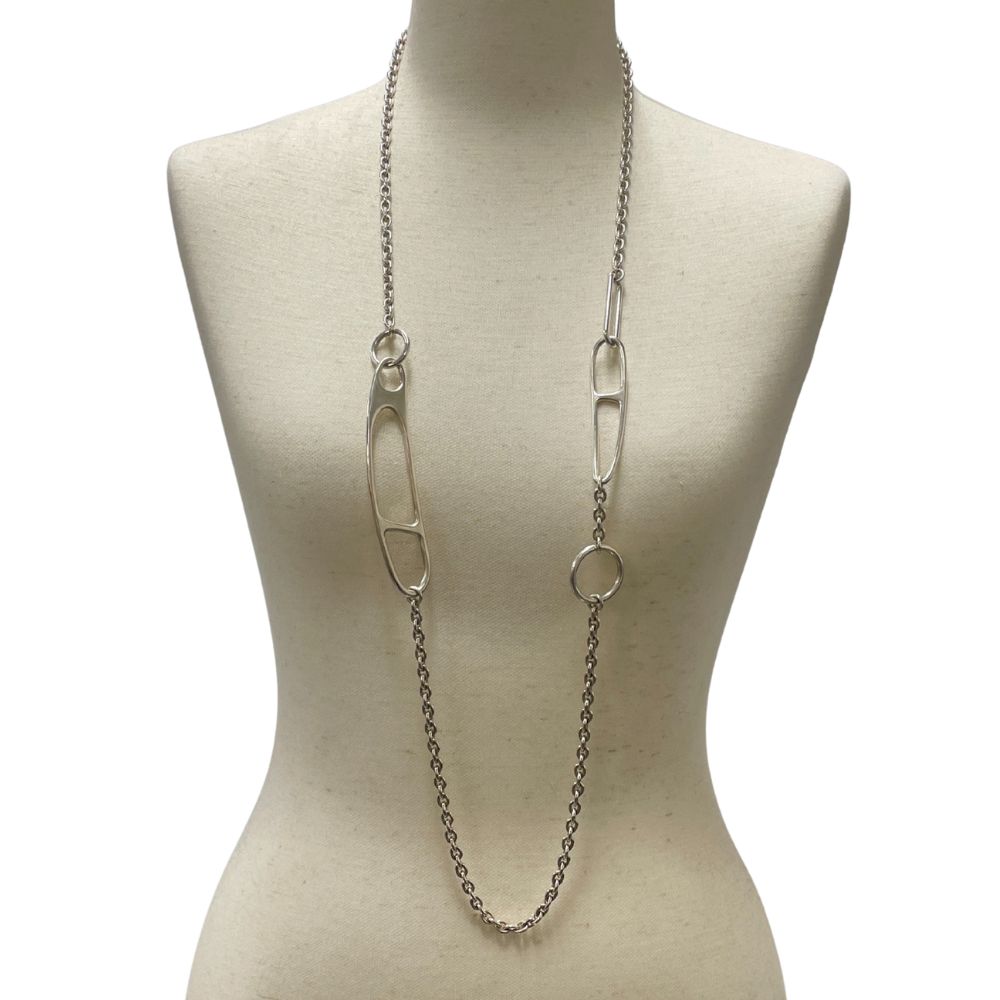 楽天市場】エルメス HERMES ネックレス シェーヌダンクル MM/36コマ