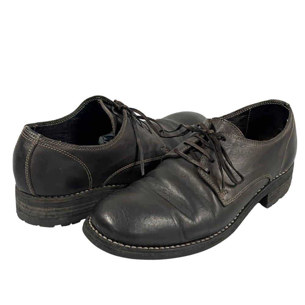 GUIDI 992 グイディ 短靴 BLACK size42 ダービーシューズ GUIDI グイディ クラシックダービーシューズ 992 メンズ ホース