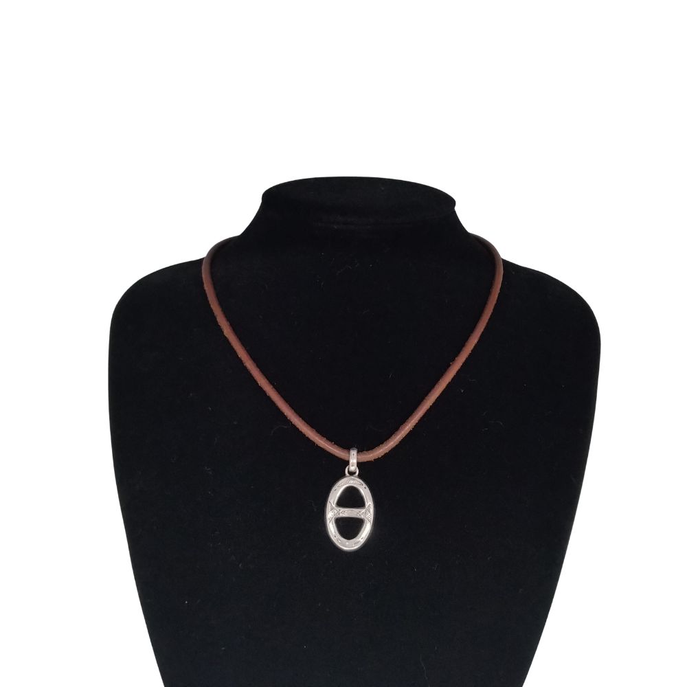 【未使品】エルメス トゥアレグ ネックレス チョーカー ブラック 箱付き HERMES エルメス チョーカー トゥアレグ ネックレス 黒