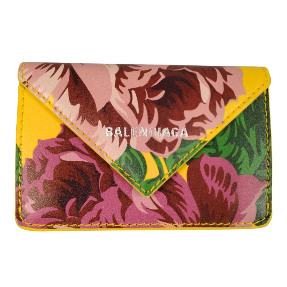 BALENCIAGA ミニウォレット BALENCIAGA バレンシアガ 三つ折り財布 PAPER ZA MINI WALLET