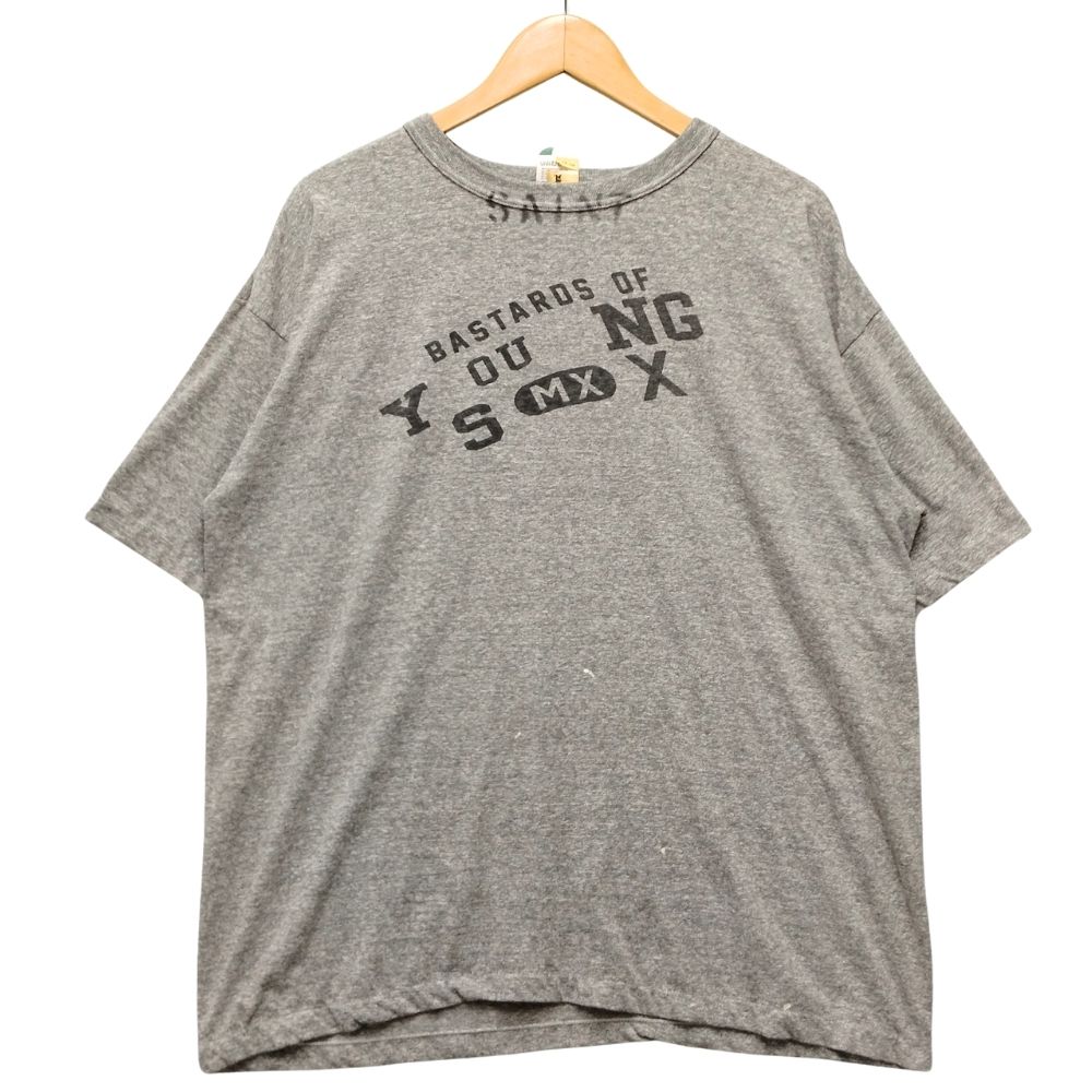 SAINT MICHAEL セントマイケル ベルベルジン コラボ BJ_SS TEE/YOUNG 半袖Ｔシャツ グレー サイズ L 正規品 / 51869【中古】