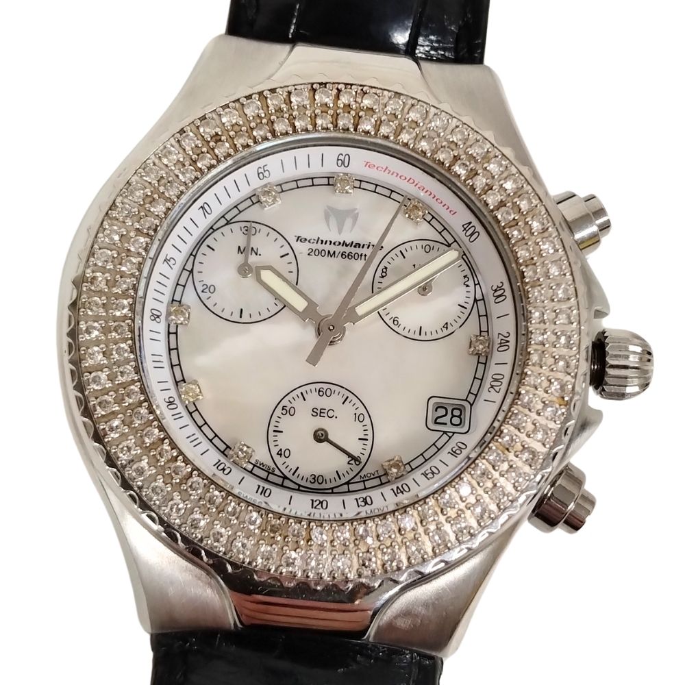 楽天市場】良品☆保証書付き【Techno Marine】テクノマリーン ダイヤ