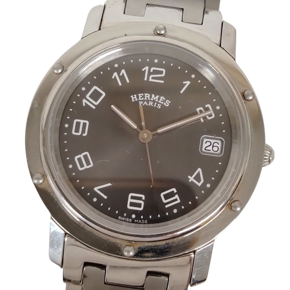 Hermès ステンレススチール クォーツ時計 楽天市場】【ウォッチ】HERMES エルメス クリッパー 36mm デイト