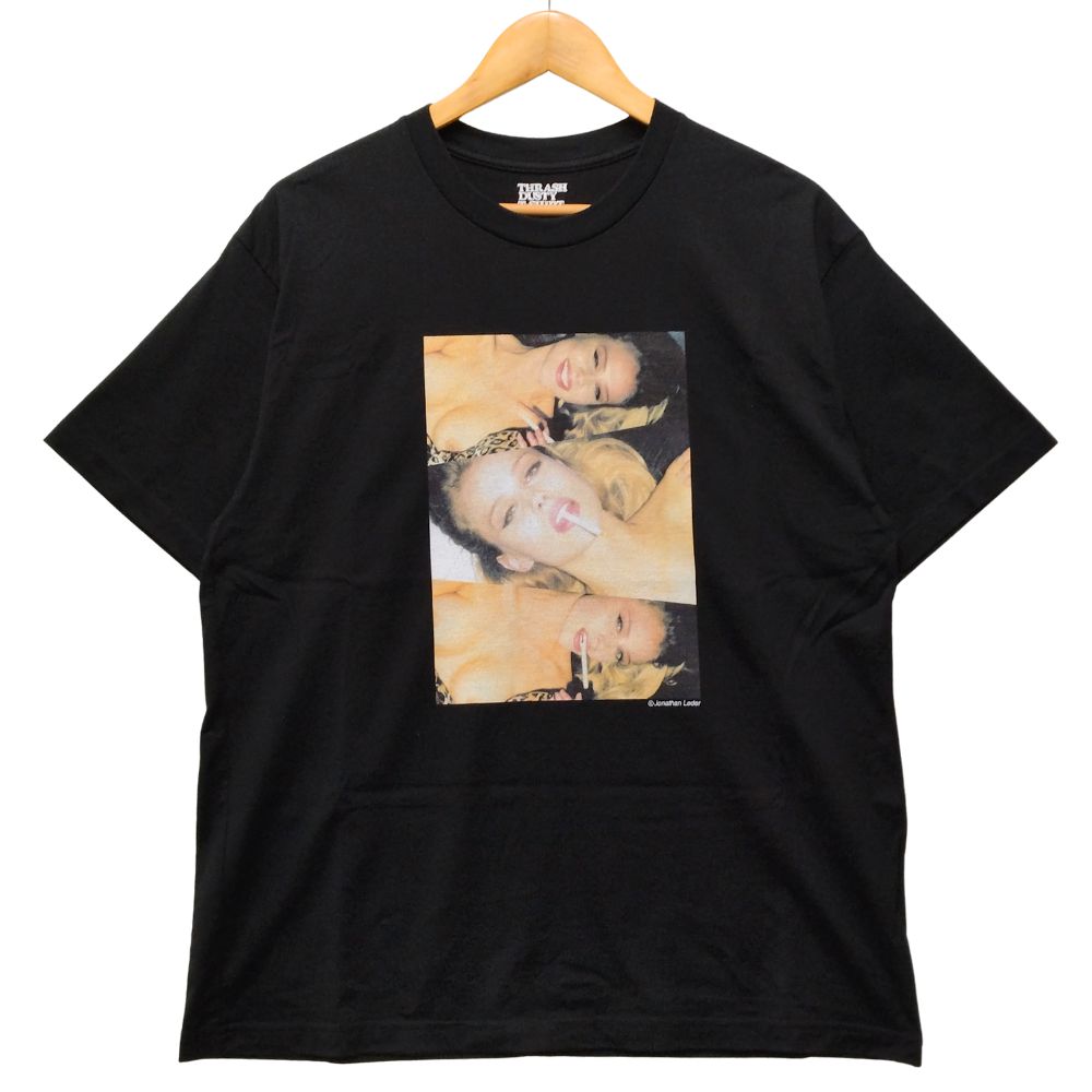 MINEDENIM マインジーンズ STIE lo Jonathan Leder 刷り上げる 半袖Ｔシャツ  黒いこと 大いさM 定まり品 / 52632【中古】
