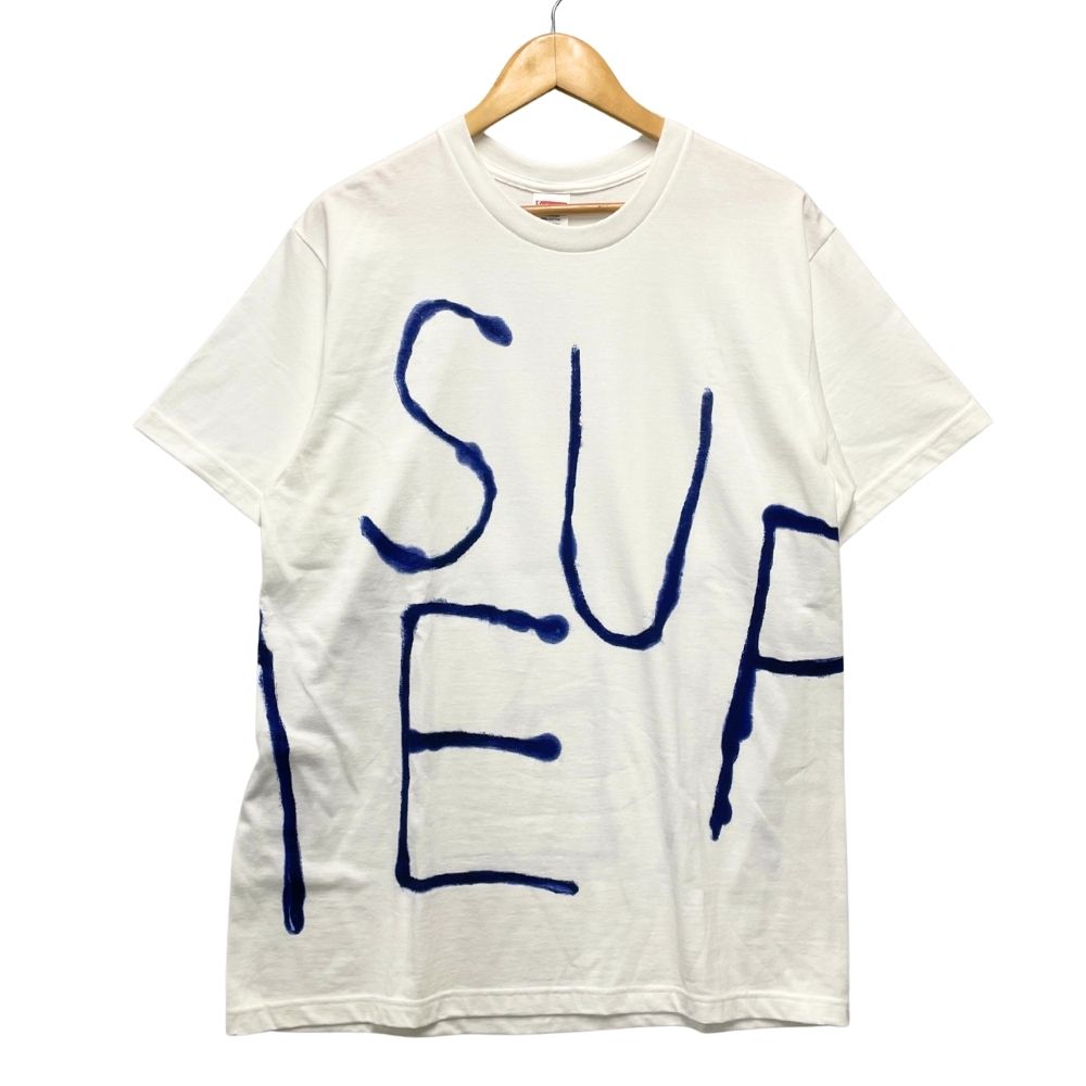 SUPREME シュプリーム 22SS Painted Tee ペインテッド Tシャツ ホワイト サイズM 正規品 / 51525【中古】