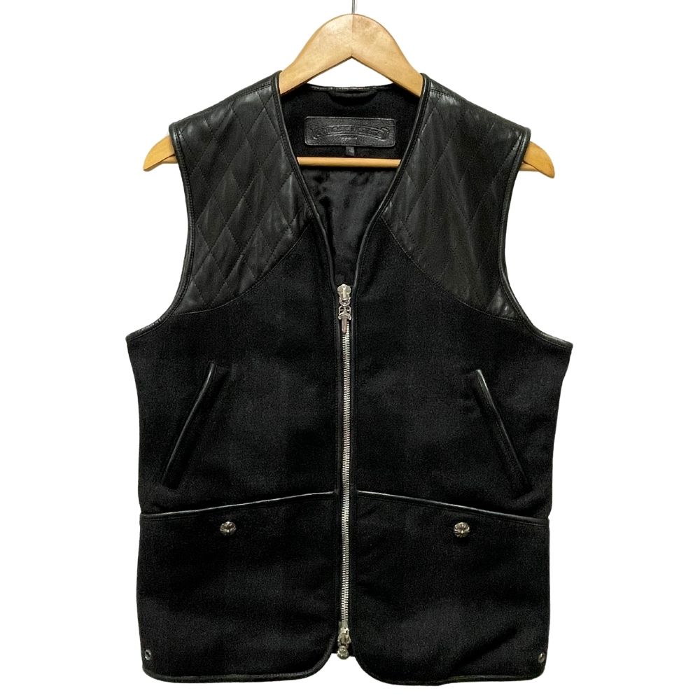 楽天市場】CHROME HEARTS MENS VEST QUILTED ZIP クロムハーツ メンズ