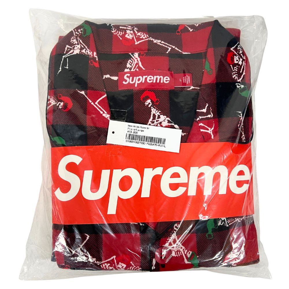 SUPREME シュプリーム 25AW Hanes Holiday Pajama Set パジャマ Plaid サイズL 正規品 / 45118【中古】