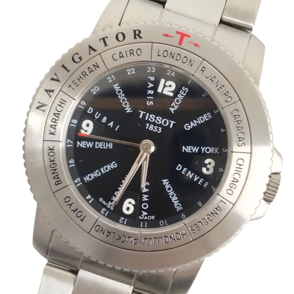 楽天市場】☆訳あり品 保付き【TISSOT】ティソ ナビゲーター ワールド