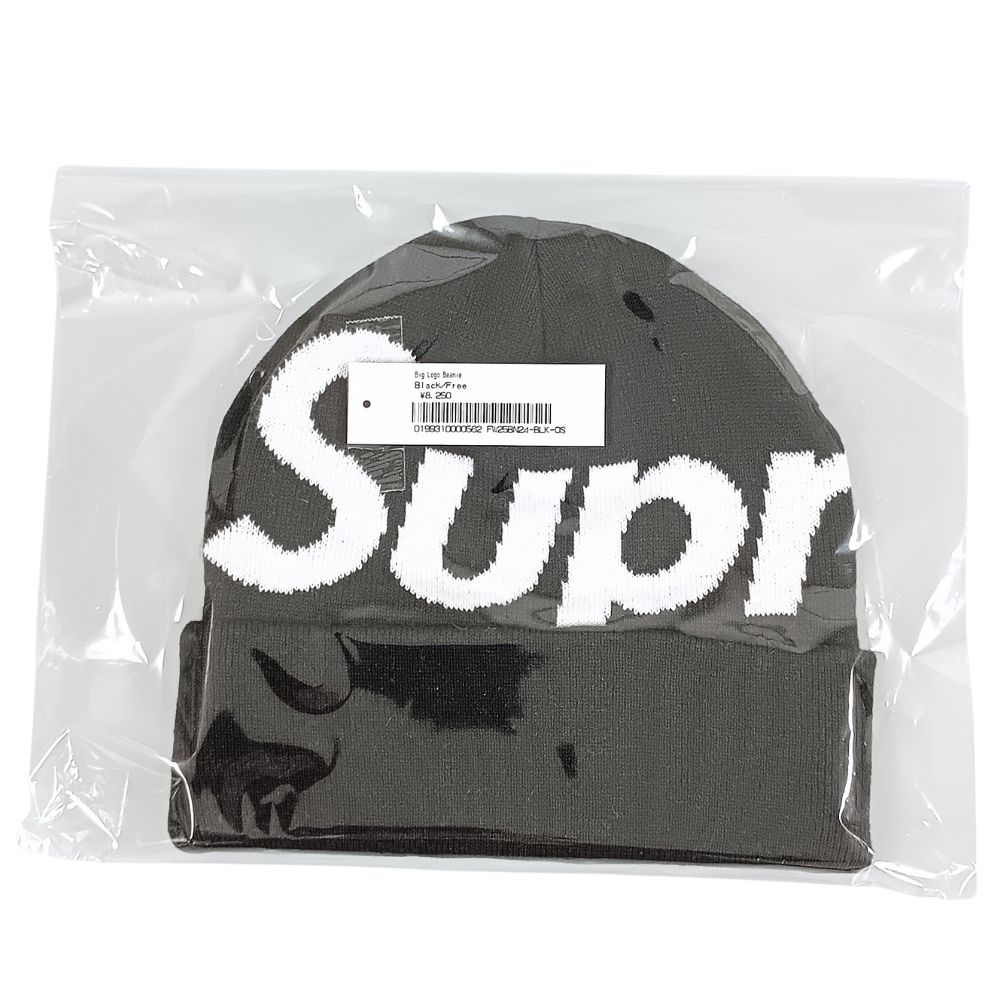 楽天市場】SUPREME(シュプリーム) Vertical Logo Striped Beanie Black