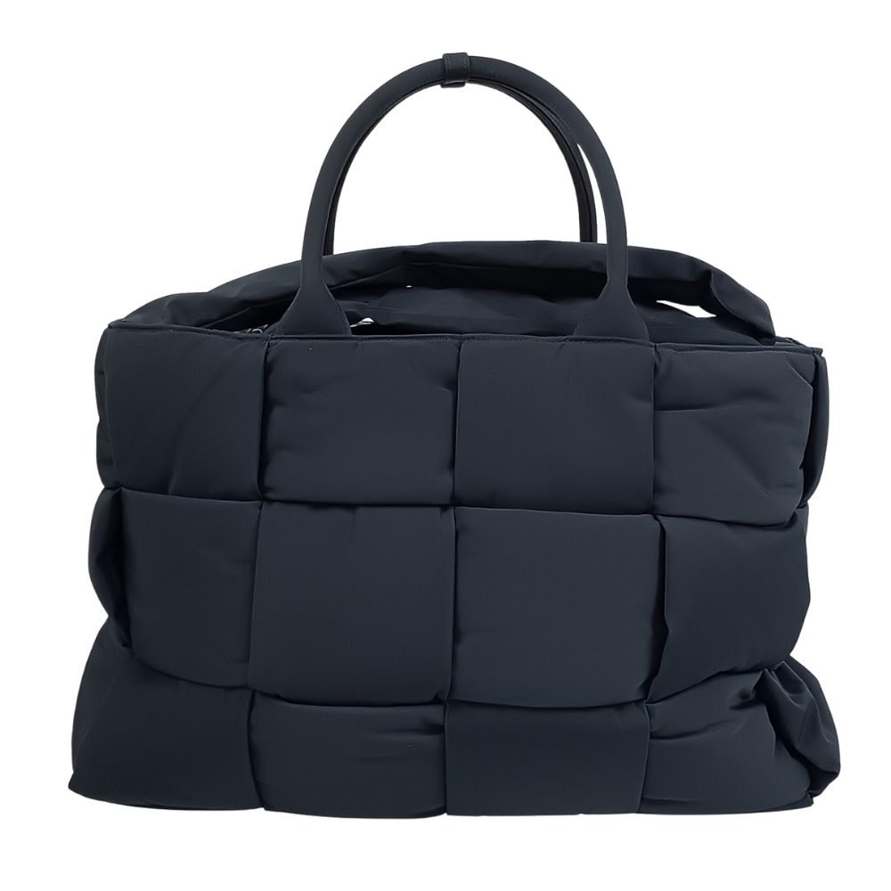 BOTTEGAVENETA ボッテガヴェネタ ラージ アルコ ナイロン トートバッグ ネイビー 正規品 / 40862【中古】