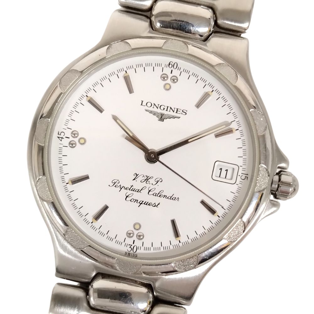 楽天市場】電池交換済 LONGINES ロンジン コンクエスト VHP チタン