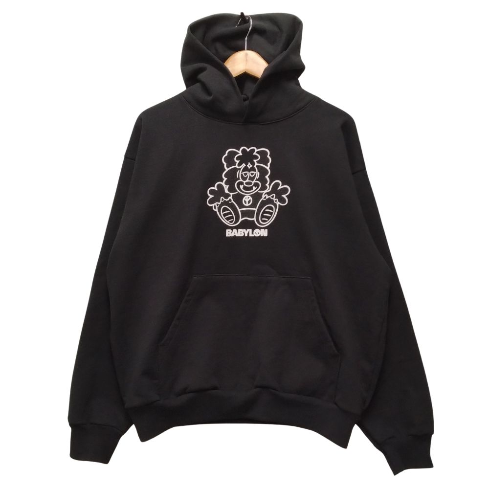 VERDY ヴェルディ Visty × Babylon Hoodie スウェットパーカー ブラック サイズ L 正規品 / 36353【中古】