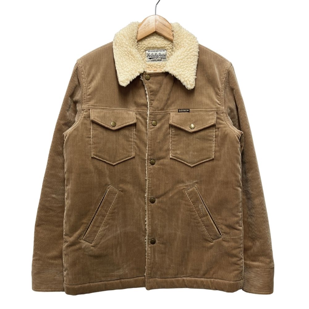 WACKO MARIA ワコマリア コーデュロイ ボア ランチ コート ジャケット ブラウン サイズM 正規品 / 40887【中古】