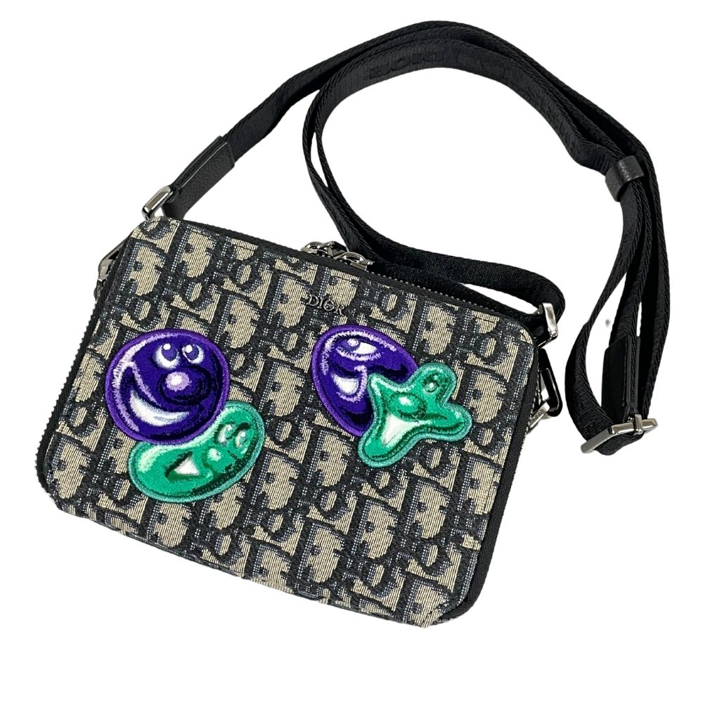 DIOR ディオール × KENNY SCHARF オブリーク ジャガード ショルダーバッグ 正規品 / 35309【中古】