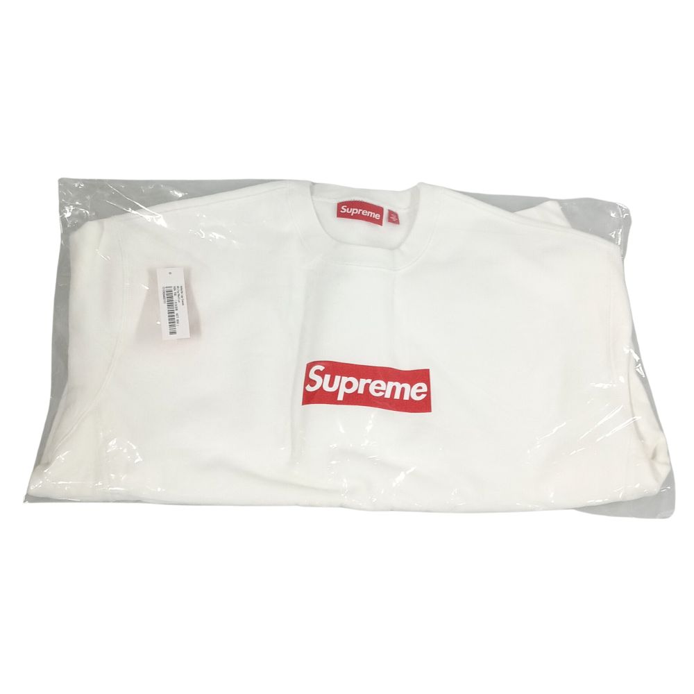 SUPREME シュプリーム Washed Box Logo Crewneck ウォッシュ産業 ボックス席ロゴタイプ 汗水 白いこと 大きさ M 置き目品 / 45141【中古】