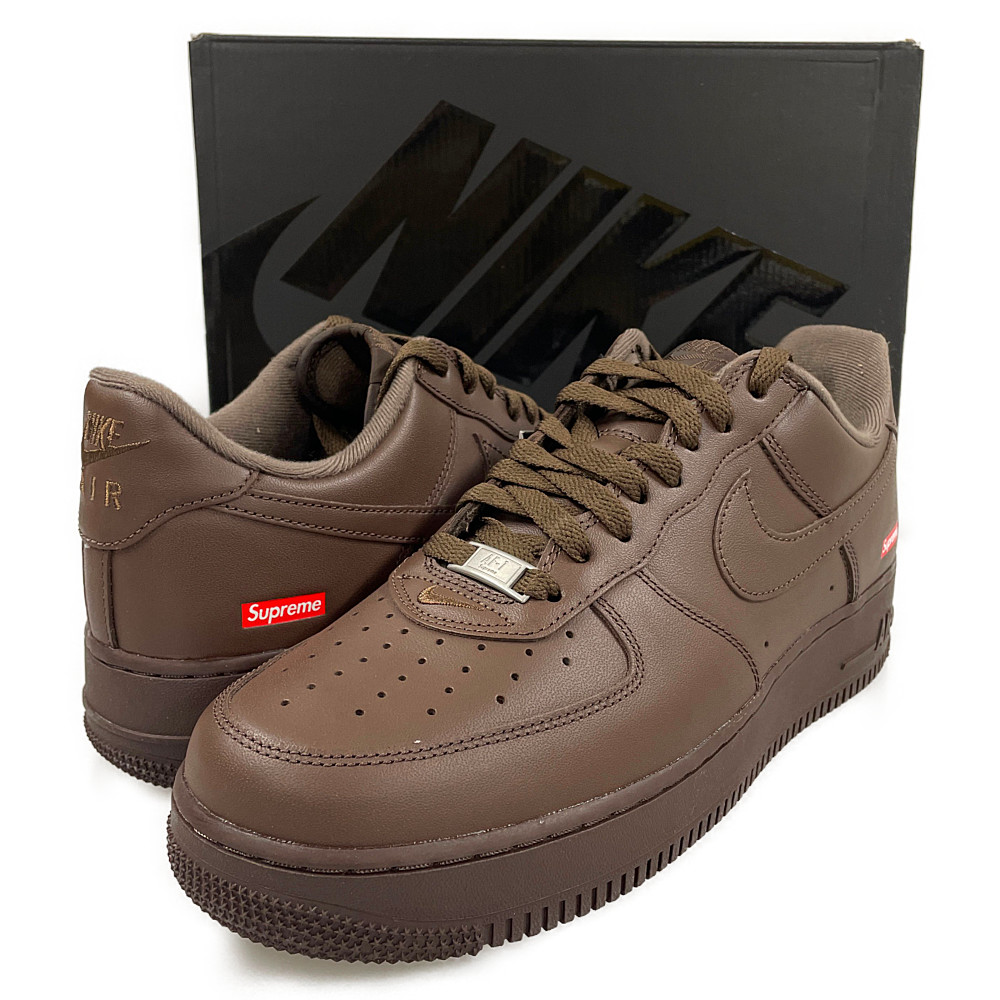 SUPREME シュプリーム × NIKE ナイキ CU9225-200 AIR FORCE 1 LOW SP エアフォース シューズ ブラウン サイズUS9.5\u003d27.5cm 正規品 / 32849【中古】
