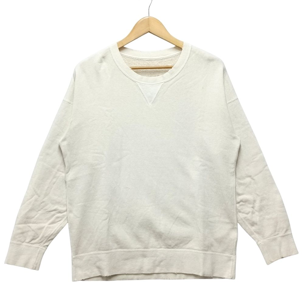 VISVIM ビズビム 品番 0120205010011 JUMBO SWEAT L/S (UNEVEN DYE) 加工 スウェット アイボリー サイズ1 正規品 / 54142【中古】