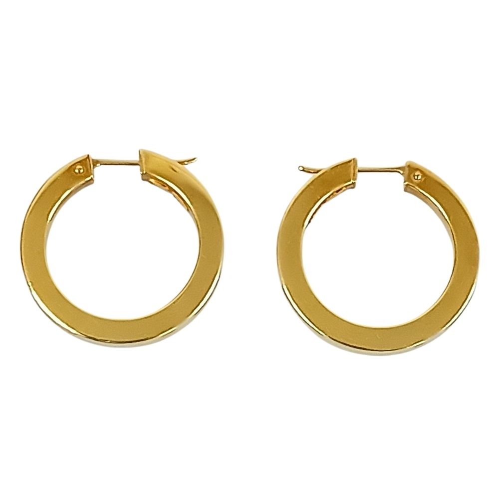 レディース 750 ゴールド ピアス 中空 正規品 / 41000【中古】