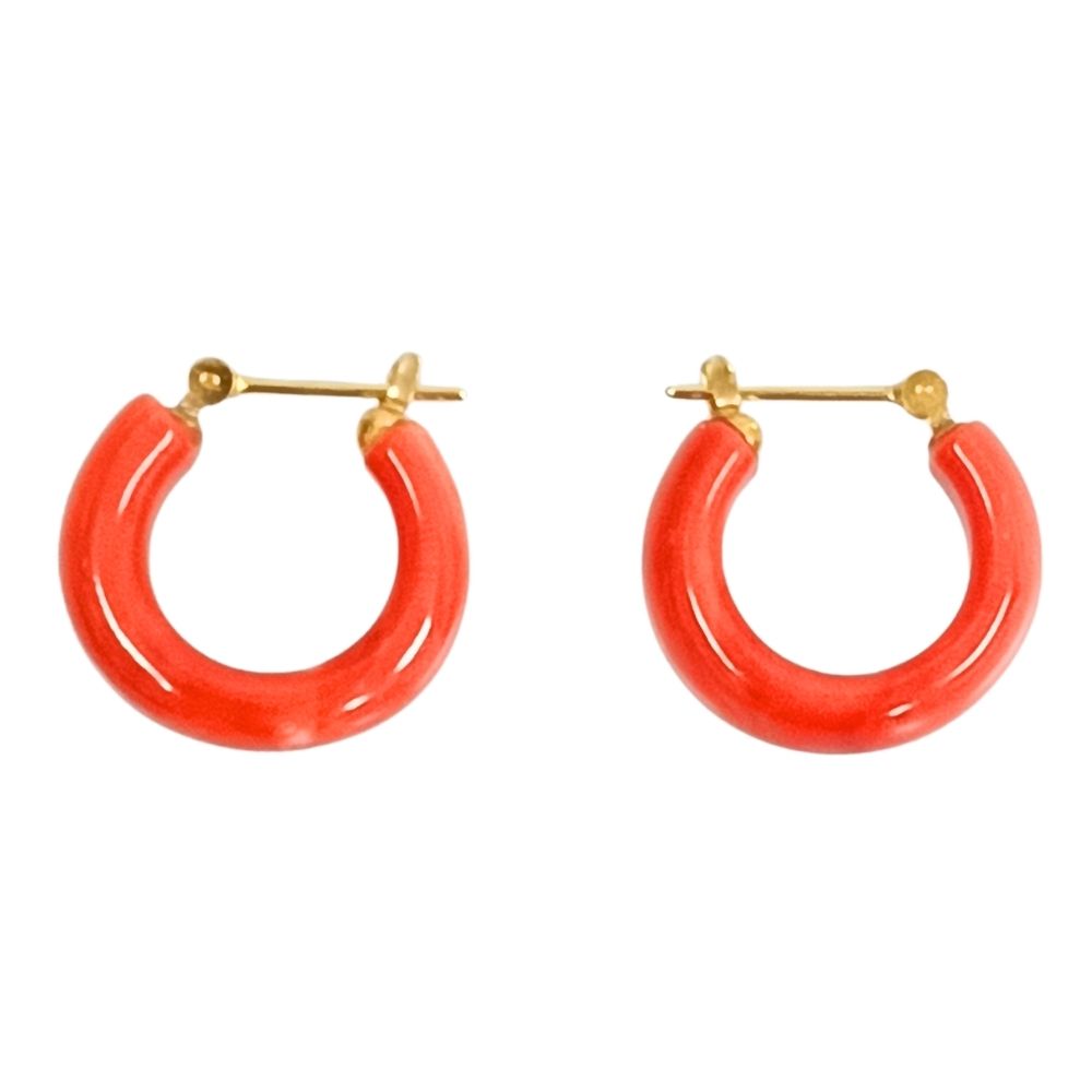18K フープ ピアス 正規品 / 41004【中古】