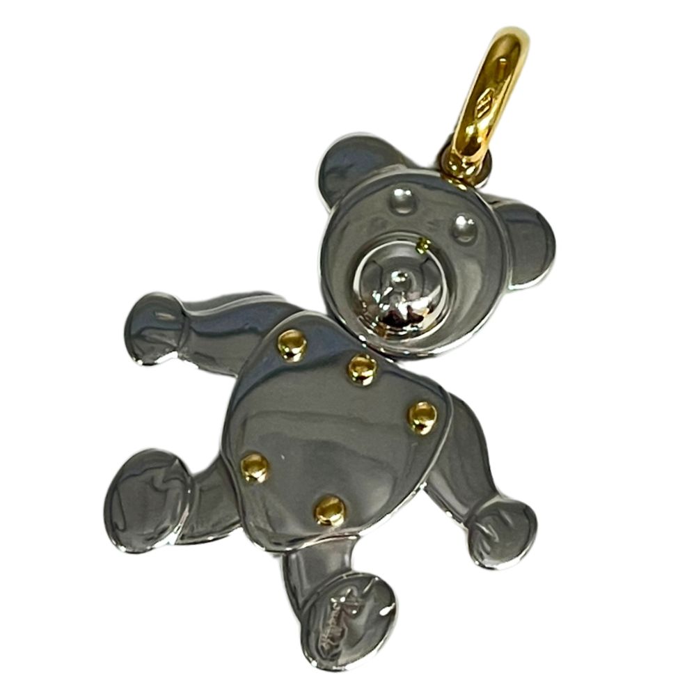 POMELLATO ポメラート オルセット ベア 熊 シャンデリヤいの一番 K18×SS  定まり品 / 41039【中古】