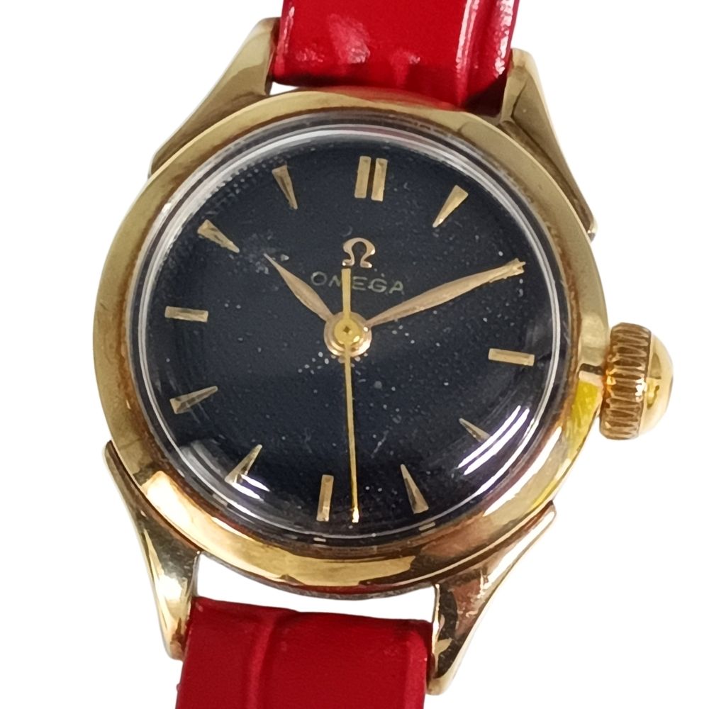 OMEGA オメガ レディース 手巻き ベルト社外品 腕時計 正規品 / C1066【中古】｜STONE RIVER