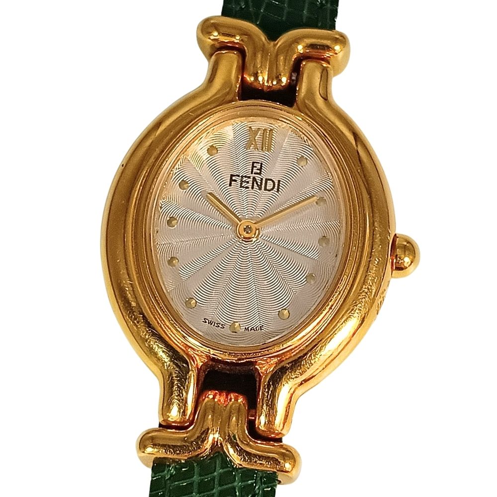 FENDI フェンディ 640L カメレオン クォーツ レディース 替えベルト付き 腕時計 正規品 / C1068【中古】