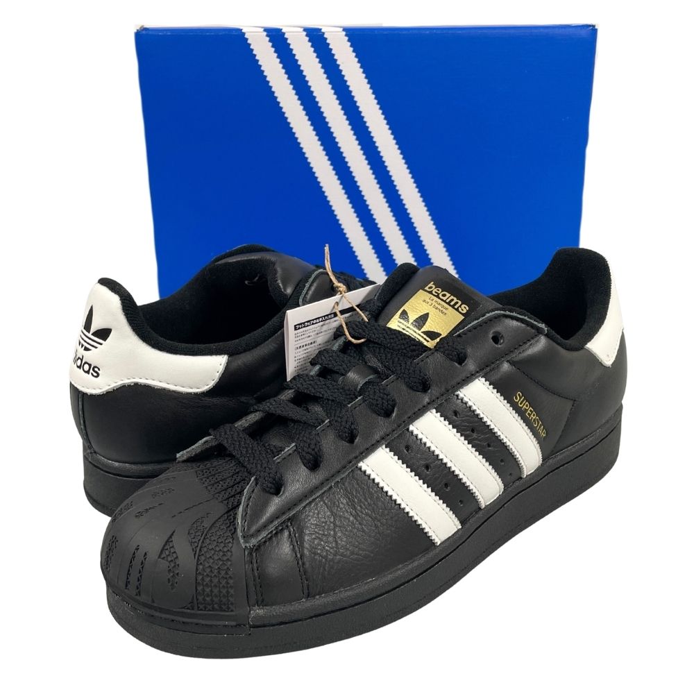 ADIDAS ORIGINALS アディダスオリジナルス × BEAMS ビームス 共同研究 品番 JR6484 SUPERSTAR はやりっ児 スニーカー 定め事品 / 52052【中古】