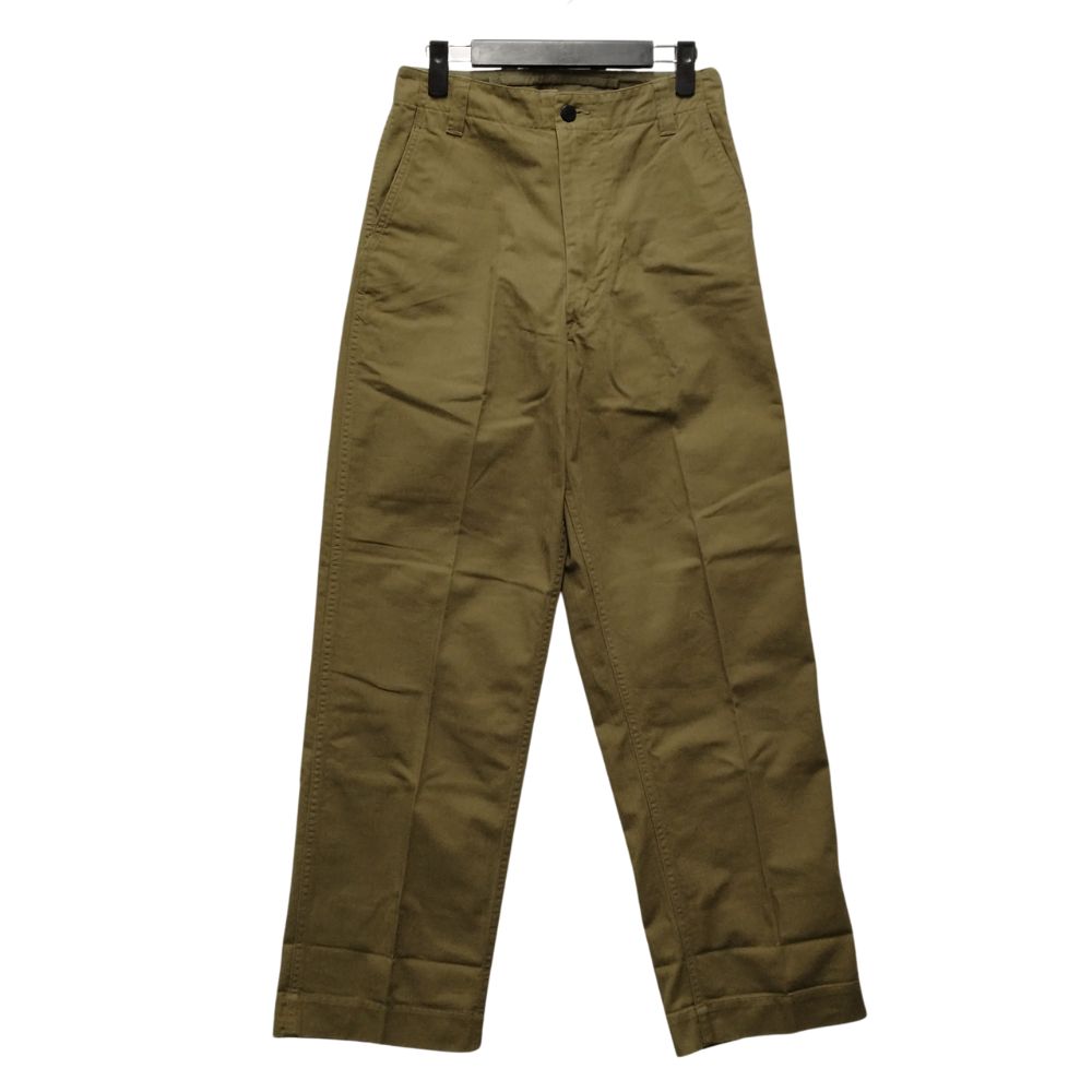 MINEDENIM マインジーンズ 品番Z304-7002-42-282 Military Herringbone Chino なおなお書き ミリタリー チノ ズボン下 カーキ 大きさ28 置き目品 / 36361【中古】