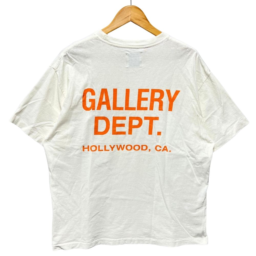 GALLERY DEPT. ギャラリーデプト ロゴタイプ 刷り上げる 半袖Ｔシャツ 白いこと 大きさ L 置き目品 / 52715【中古】