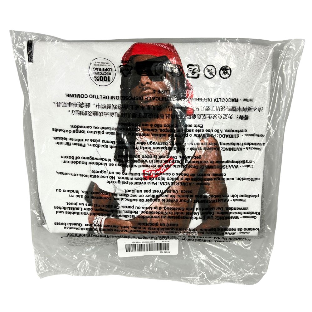 SUPREME シュプリーム 25AW Playboi Carti Tee 映し絵刷り上げる 半袖Ｔシャツ ヘザーグレー 大きさL 置き目品 / 52894【中古】