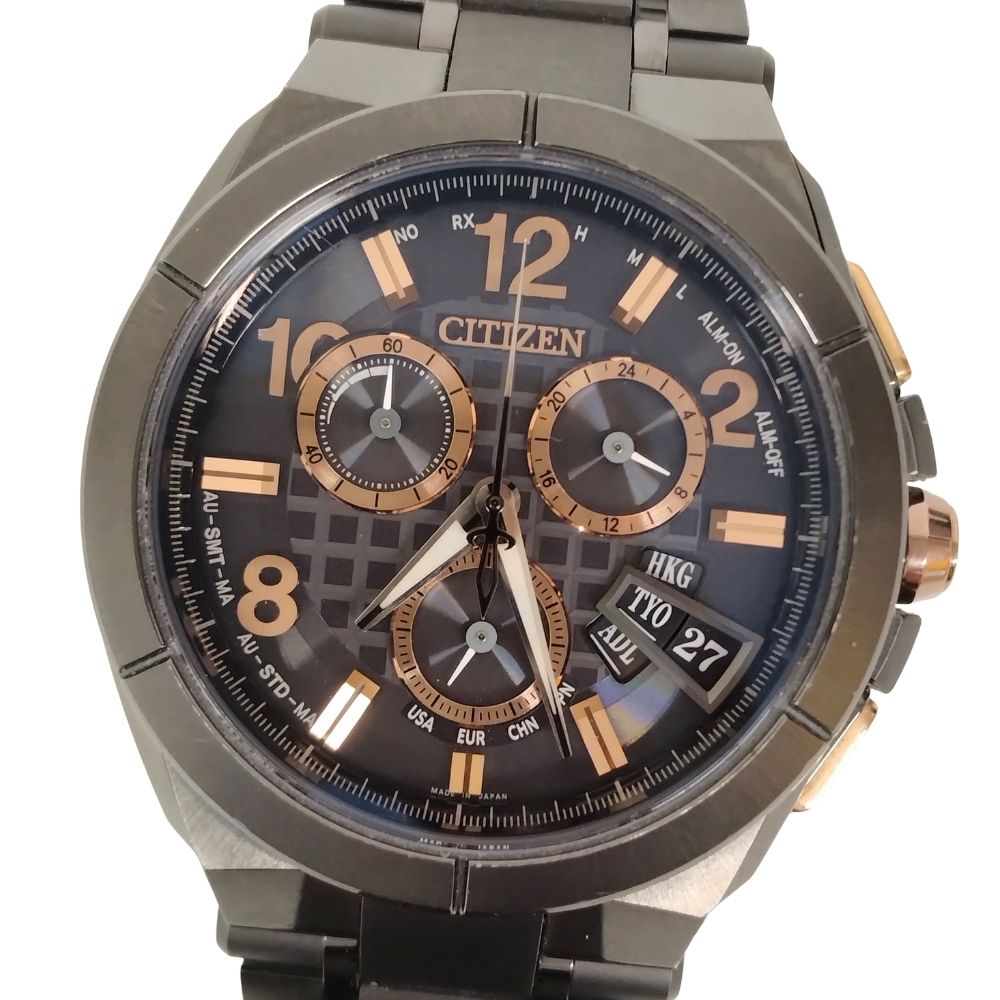 CITIZEN シチズン BY0045-66E H610-T019714 アテッサ エコ運転 25周年 1500本制限事項 メンズ ウォッチ 置き目品 / C614【中古】
