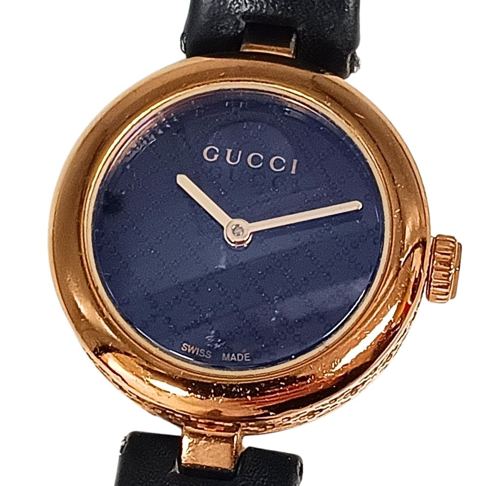 GUCCI グッチ 141.5 ディアマンティッシマ 石英 レディース ウォッチ 置き目品 / C1014【中古】