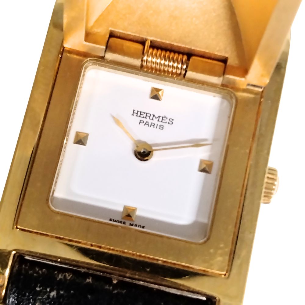 HERMES エルメス メドール 石英 レディース ウオッチ 定め事品 / C807【中古】