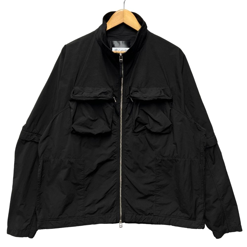TOMORROWLAND トゥモローランド Edition BLACK TECHNO VINTAGE JACKET 2WAY ナイロンジャケット ブラック サイズM 正規品 / 54005【中古】｜STONE RIVER