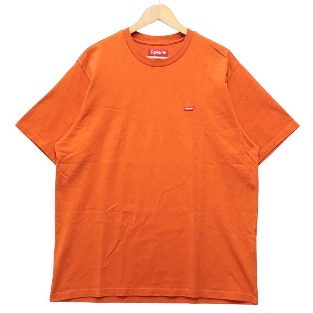 SUPREME シュプリーム Small Box Logo Tee スモールボックスロゴ 半袖Ｔシャツ オレンジ色 大きさL 定め事品 / 55257【中古】