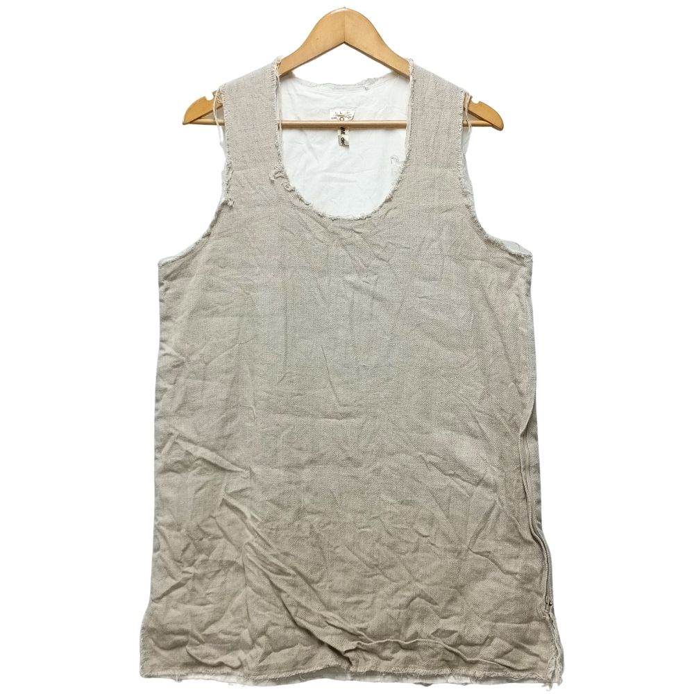 COMME DES GARCONS コムデ給仕 GQ-B016 リネン 貯蔵タンクいの一番 衣装 ベージュ系 大きさL 置き目品 / 55271【中古】